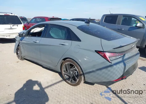 2022 Hyundai Elantra N Line z USA, uszkodzony, nr VIN KMHLR4AF2NU233063